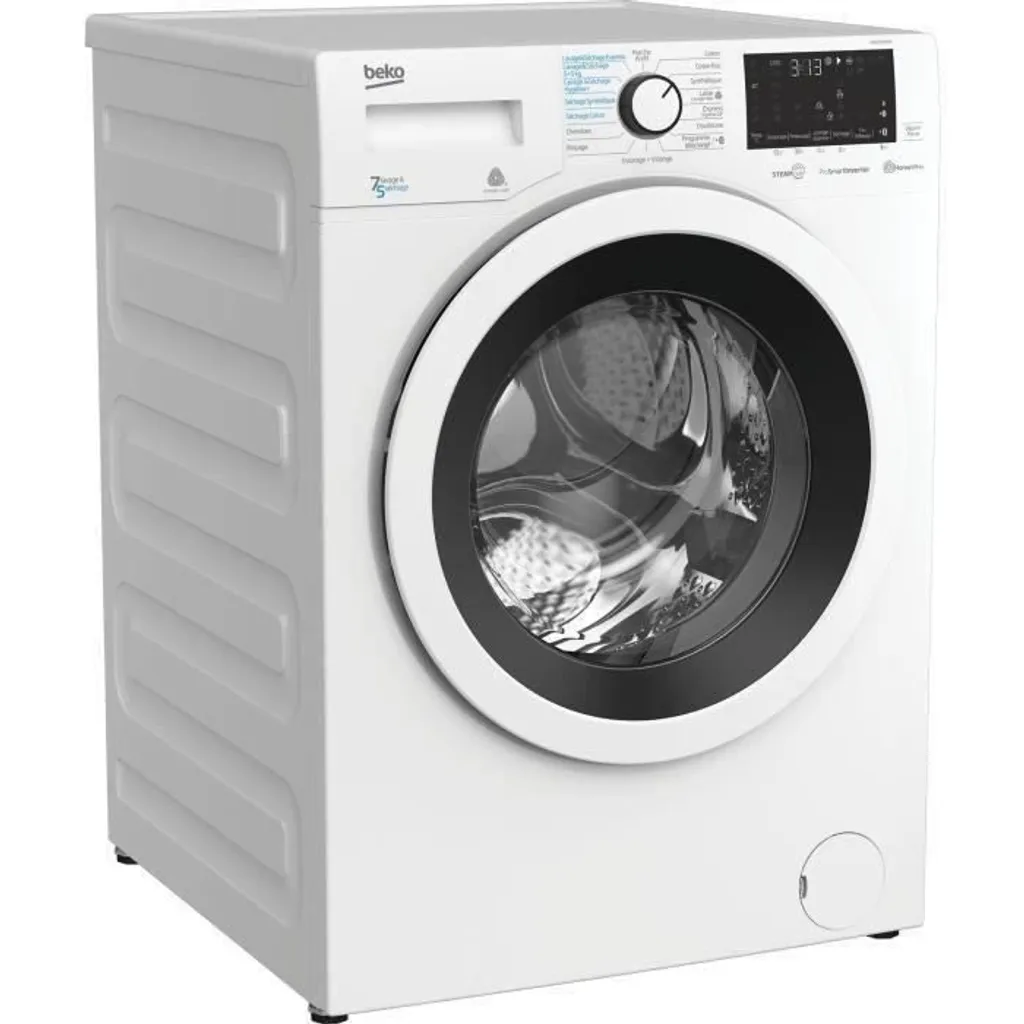 BEKO HWD7527WW Waschtrockner - Waschen 7 kg / Trocknen 5 kg - Aquawave-Trommel -  - 1200 U / min - Weiß